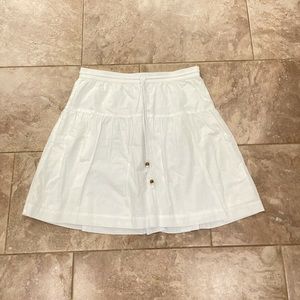 Gap White Linen Tiered High rise Elasticated drawstring waist Regular fit Medium